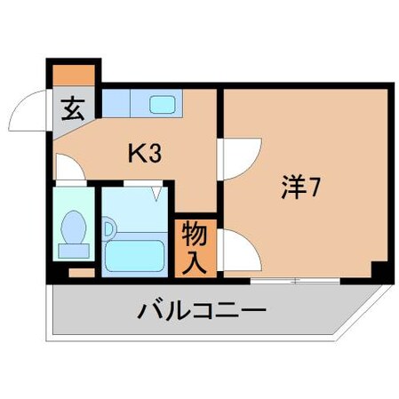 コーポたまがわの物件間取画像